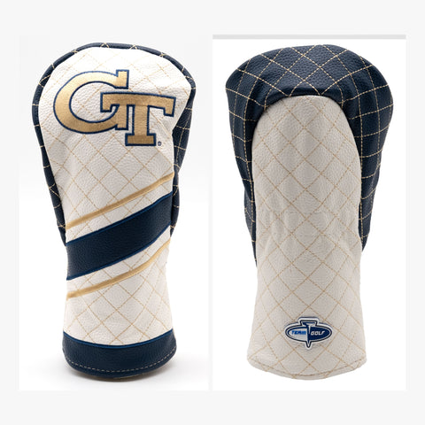 Georgia Tech Yellow Jackets Gesteppte Fairway-Schlägerhaube im Streifendesign
