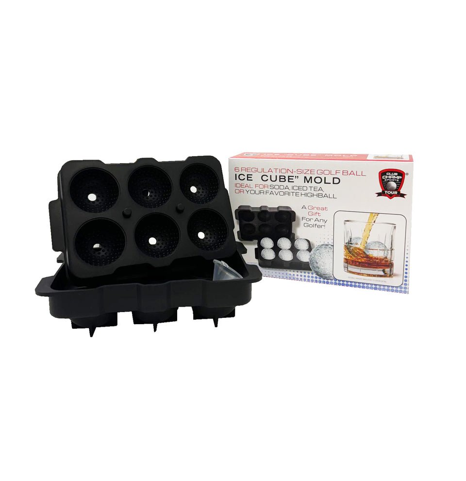 Golf Ball Ice Cube Mold – 6 Regulation - Size Ice “Cubes” - Club Rehab