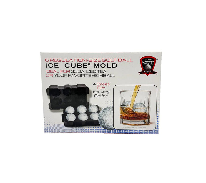 Golf Ball Ice Cube Mold – 6 Regulation - Size Ice “Cubes” - Club Rehab