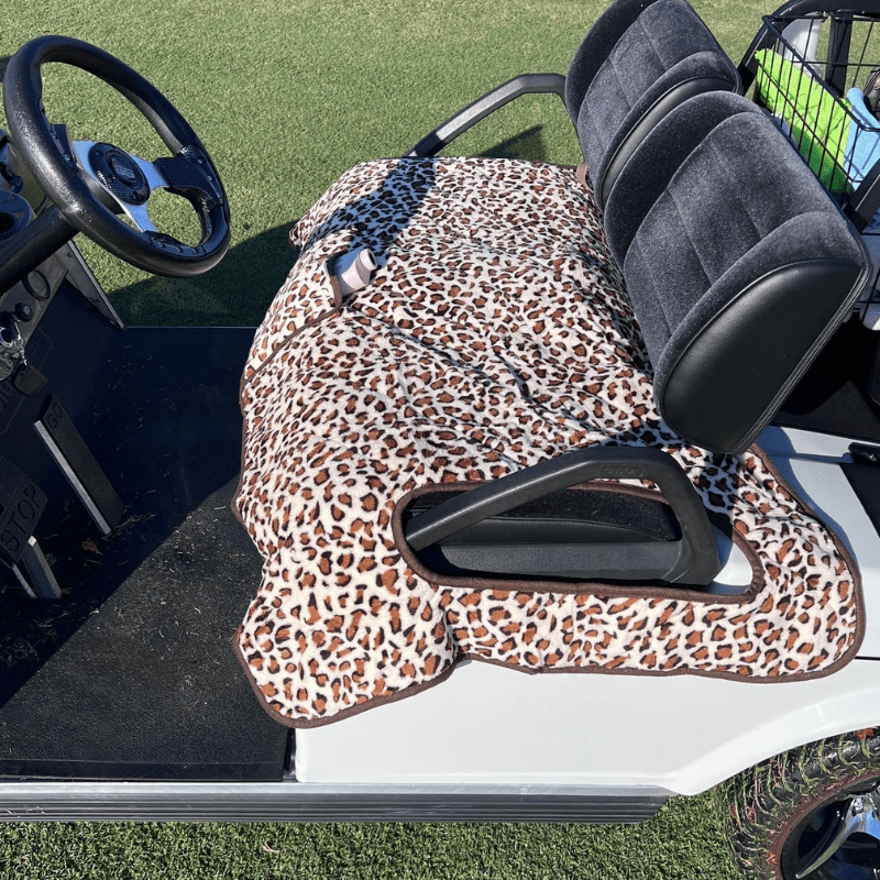 Golf Cart Seat Covers - Brown Animal - Club Rehab