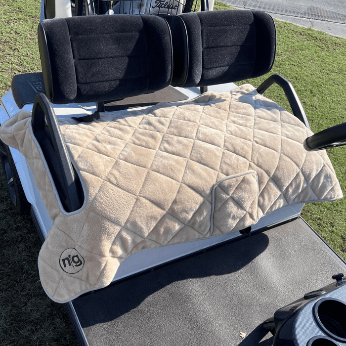 Golf Cart Seat Covers - Khaki - Club Rehab