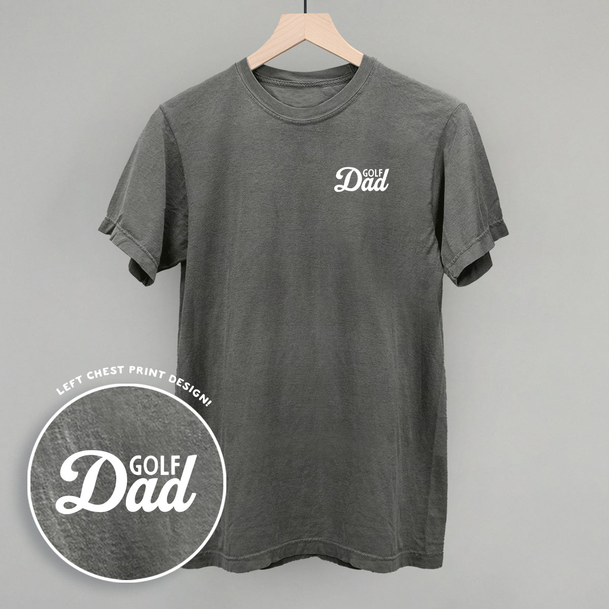 Golf Dad (White) (Left Chest), alternate product view 4