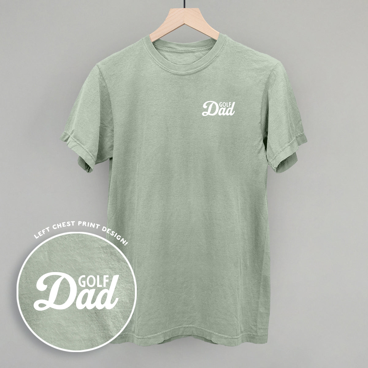 Golf Dad (White) (Left Chest), alternate product view 5