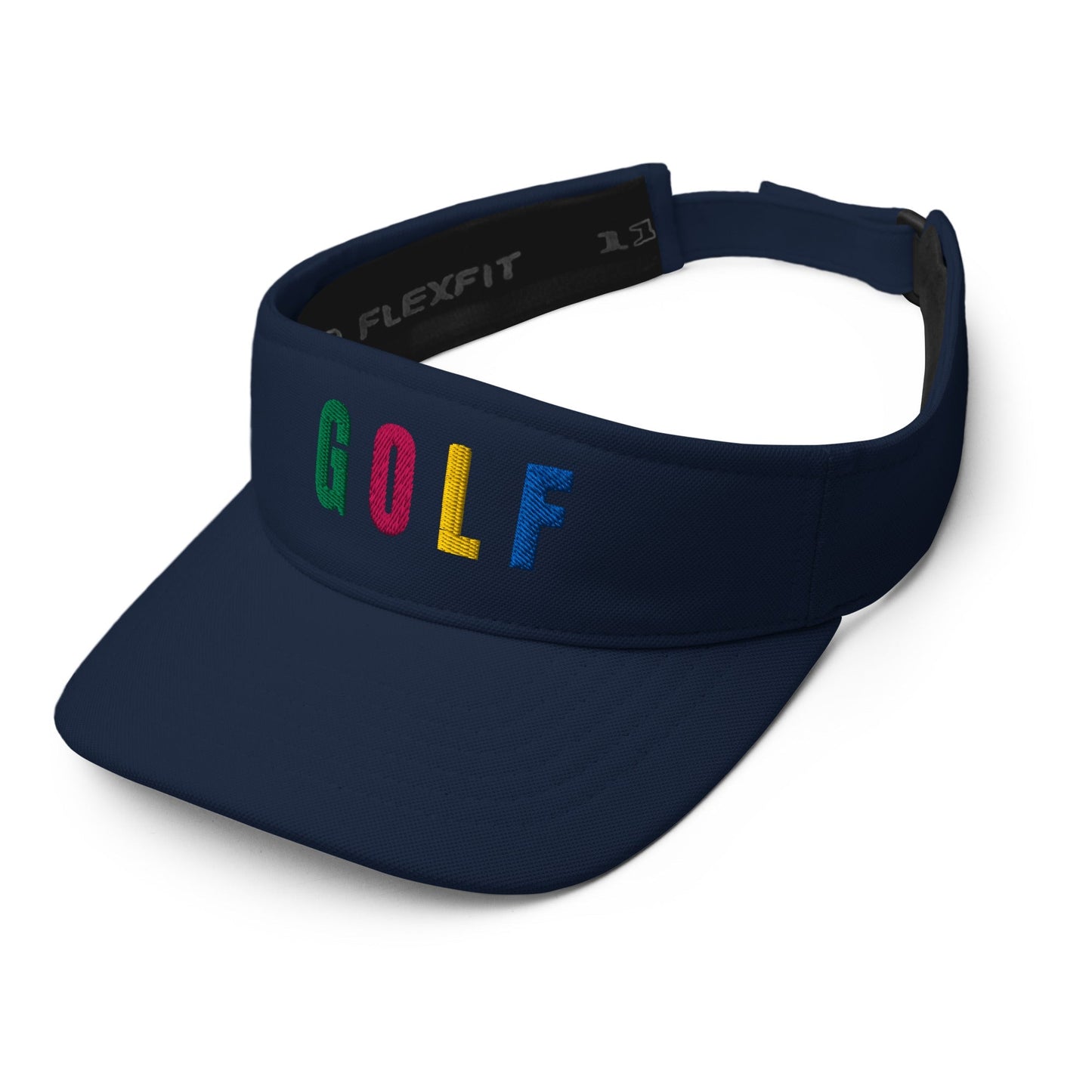 GOLF Embroidered Lightweight Women's Visor – Birdie Pop Collection - Navy - Club Rehab