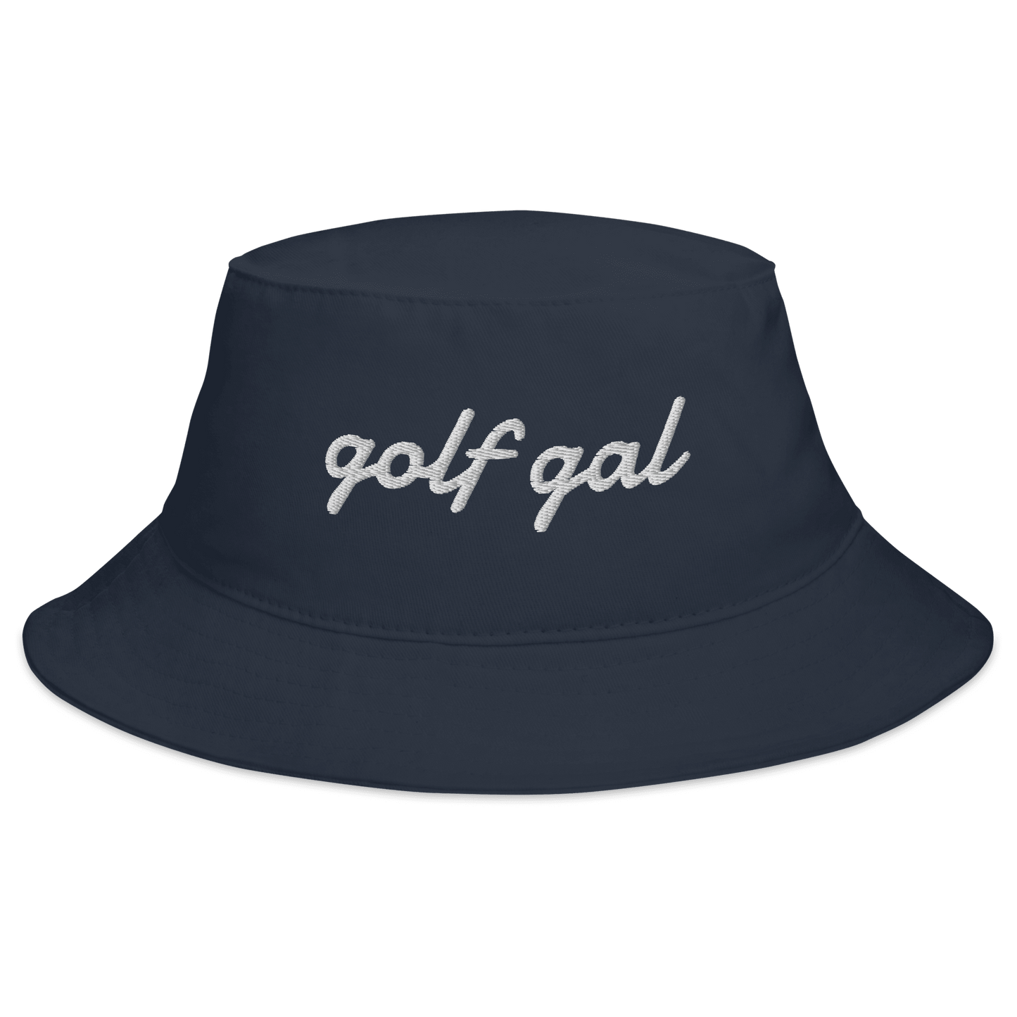 GOLF GAL Script Embroidered Bucket Hat - Navy - Club Rehab