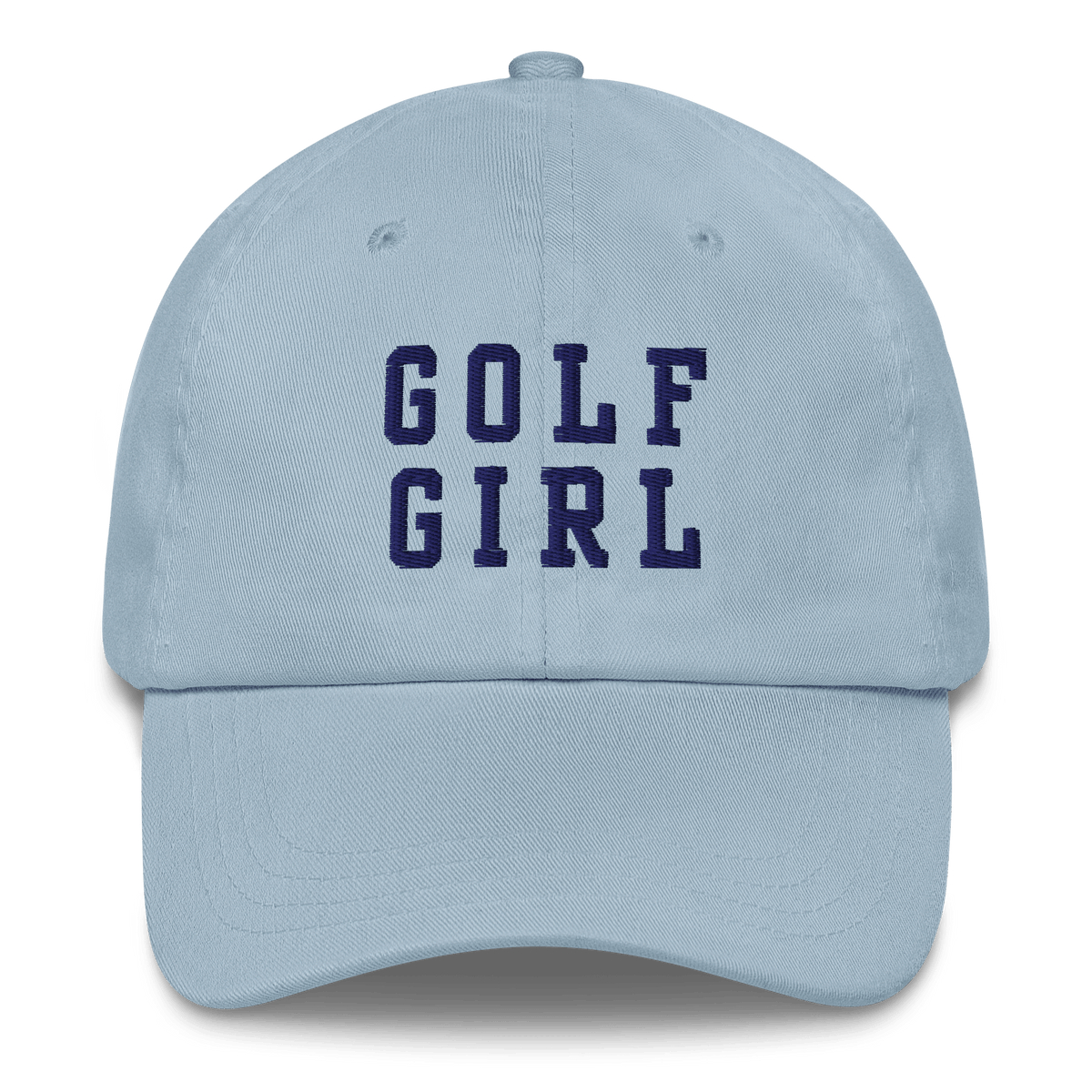 GOLF GIRL Embroidered Dad Hat - Light Blue - Club Rehab
