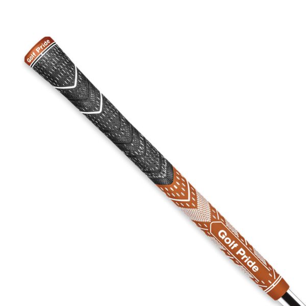 Golf Pride MCC Plus4 Teams Golf Grips - Midsize / Dark Orange/White