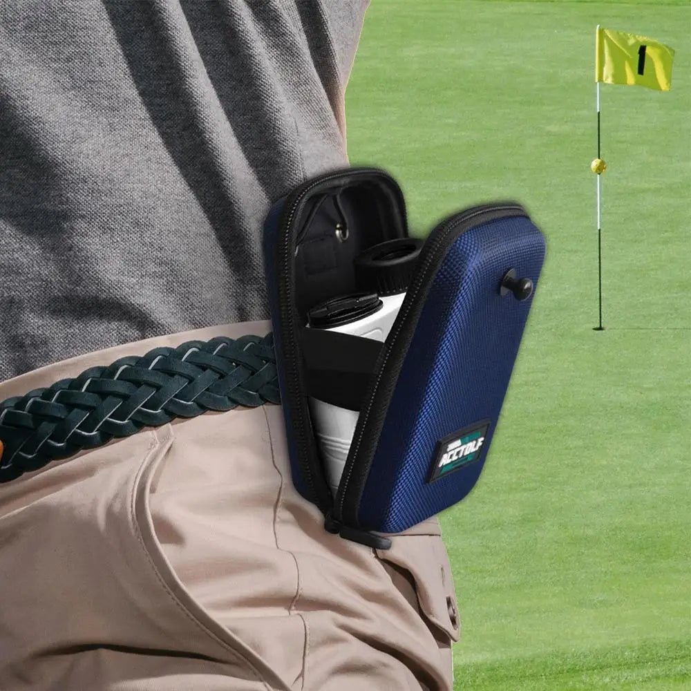Golf Rangefinder Shockproof Storage Case with Carabiner – Durable EVA Hard Box - Club Rehab