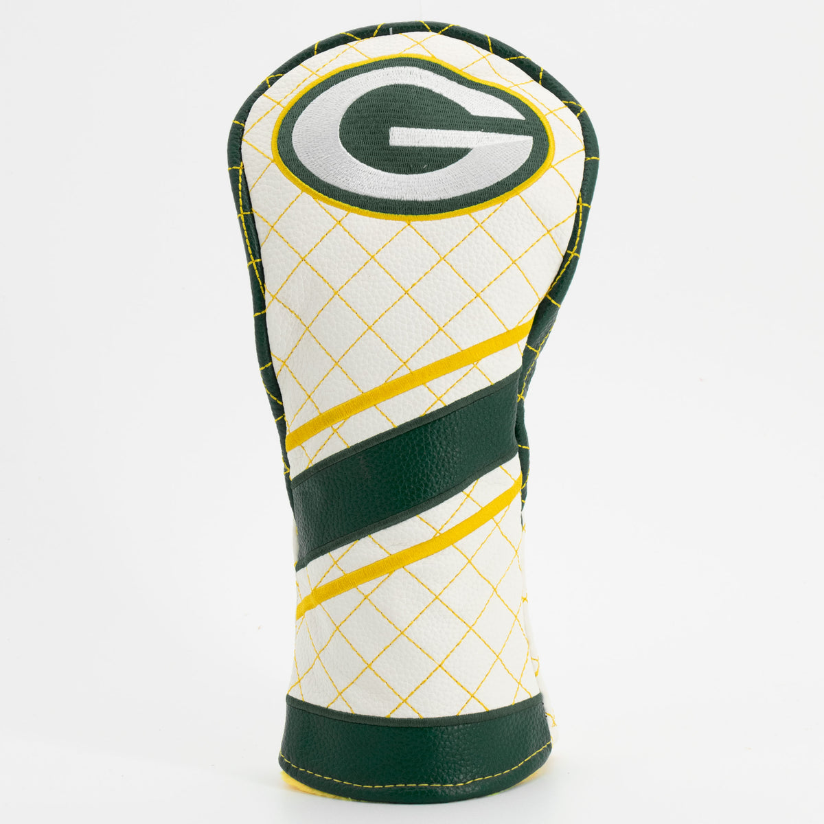 Green Bay Packers Striped Fairway quilted headcover, front view