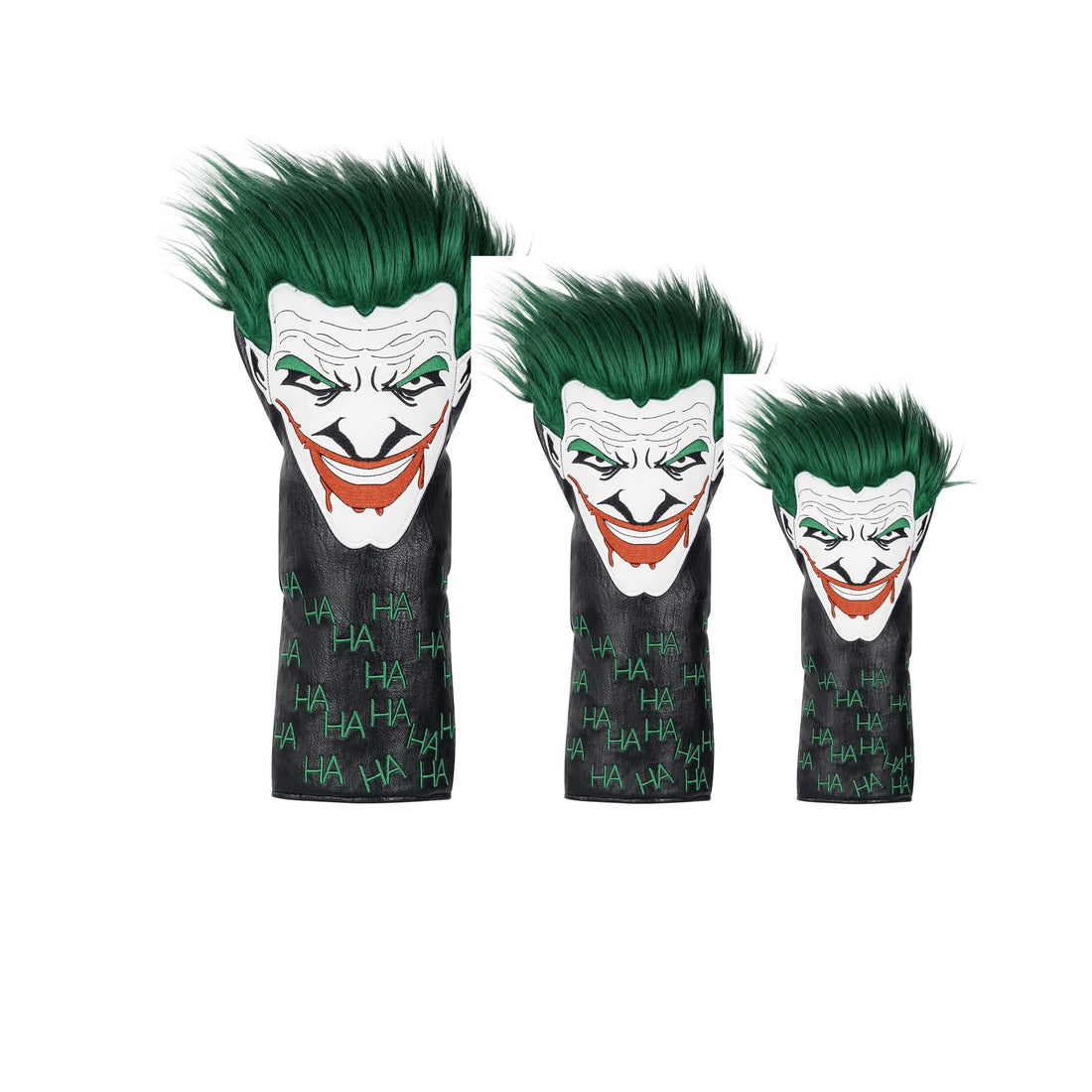 Green Hair Joker driver fairway and hybrid headcover set - Club Rehab