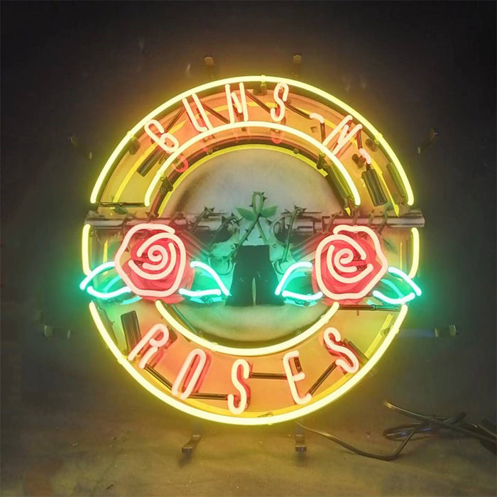 Guns N Roses Team Logo Neon Signs Light - Club Rehab