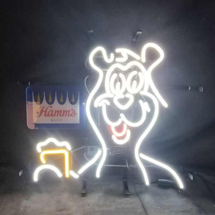 Hamm's Beer Bear Neon Light Sign - Club Rehab