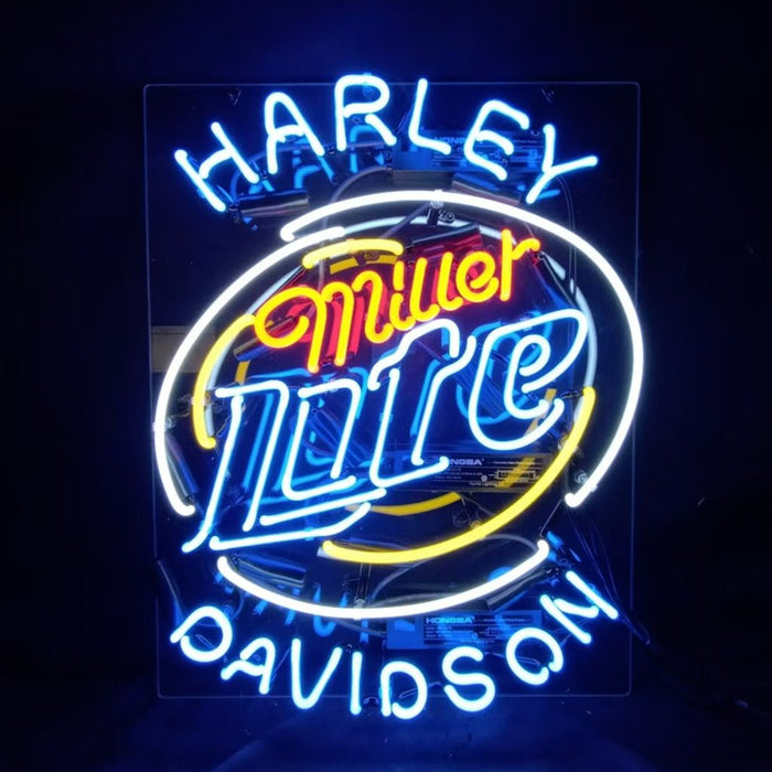Harley Davidson Miller Lite Neon Signs - Club Rehab