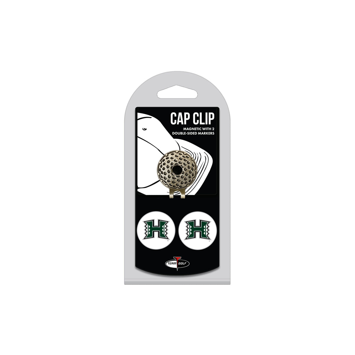 HAWAII hat clip with two golf ball markers