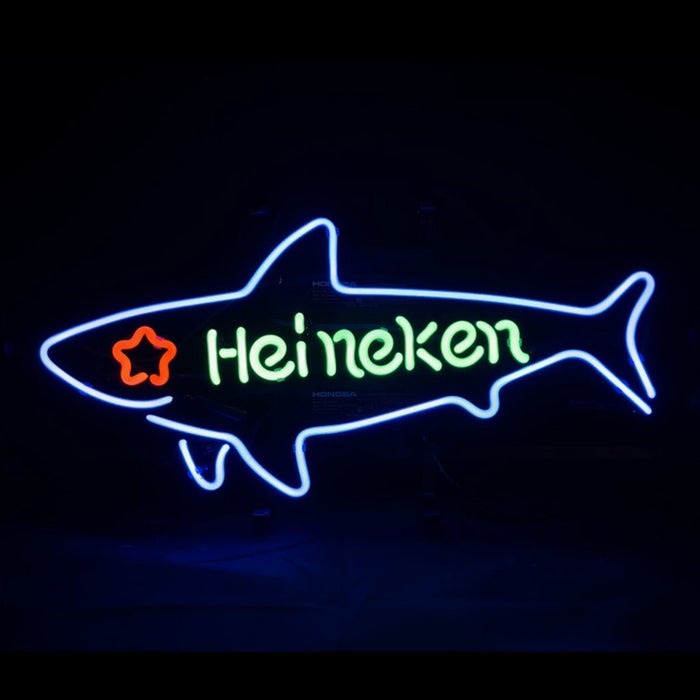 Heineken Beer Shark Neon Light Signs - Club Rehab