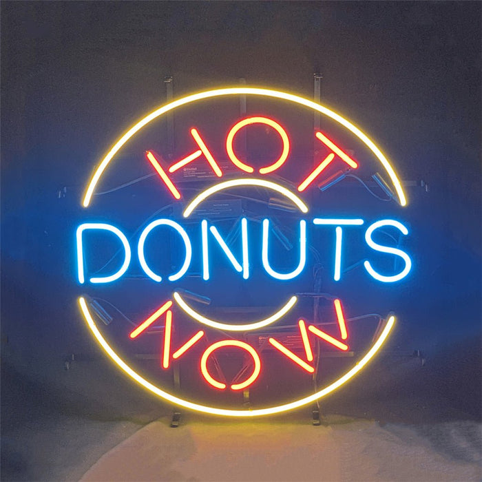 Hot Donuts Now Neon Signs Light - Club Rehab