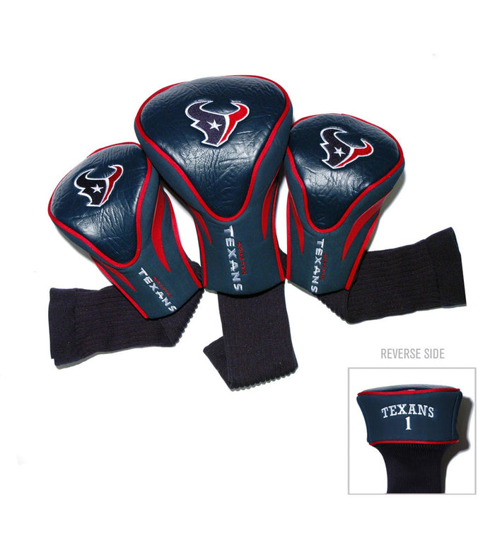 Houston Texans NFL Contour 3 Pack Headcovers - Club Rehab