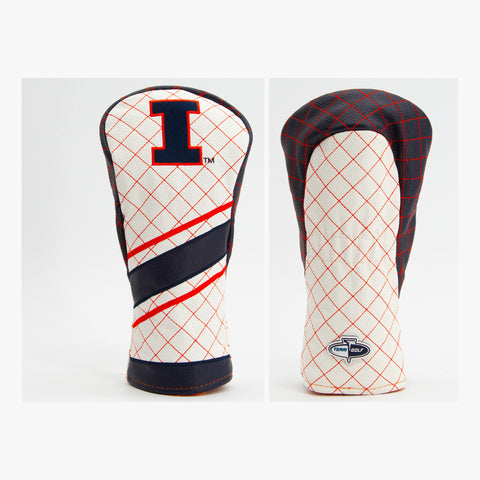 Illinois Fighting Illini Gestreiftes gestepptes Fairway-Schlägerhaube