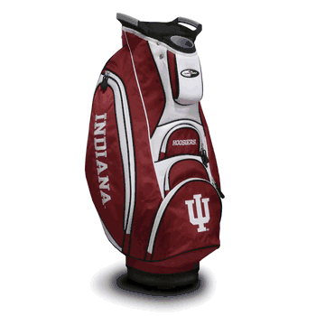 Crimson and white Indiana Hoosiers Victory Cart Bag with IU logos