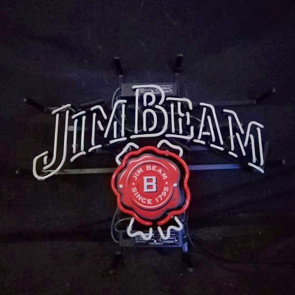 Jim Beam Whiskey Neon Light Sign - Club Rehab