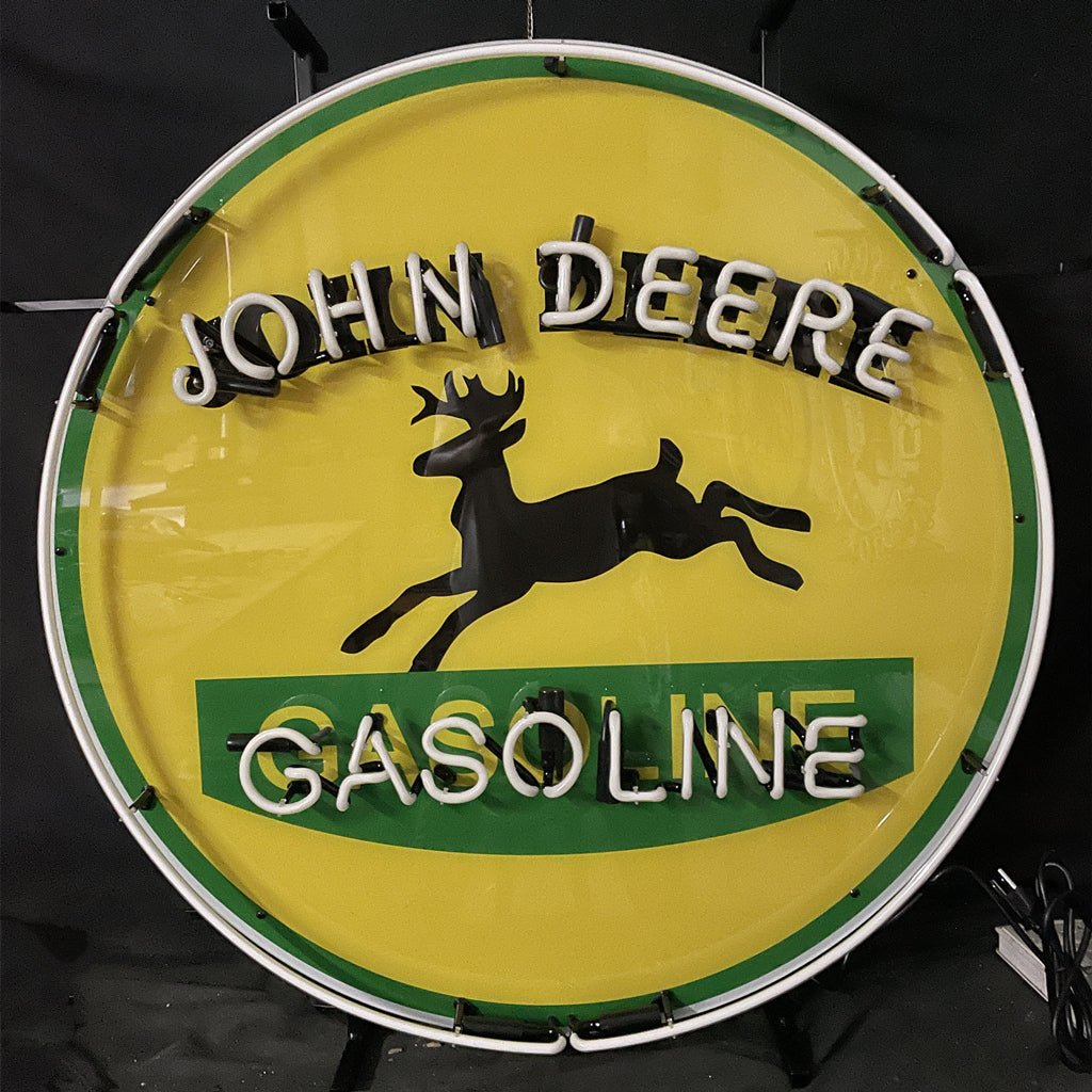 John Deere Gasoline Neon Signs - Club Rehab