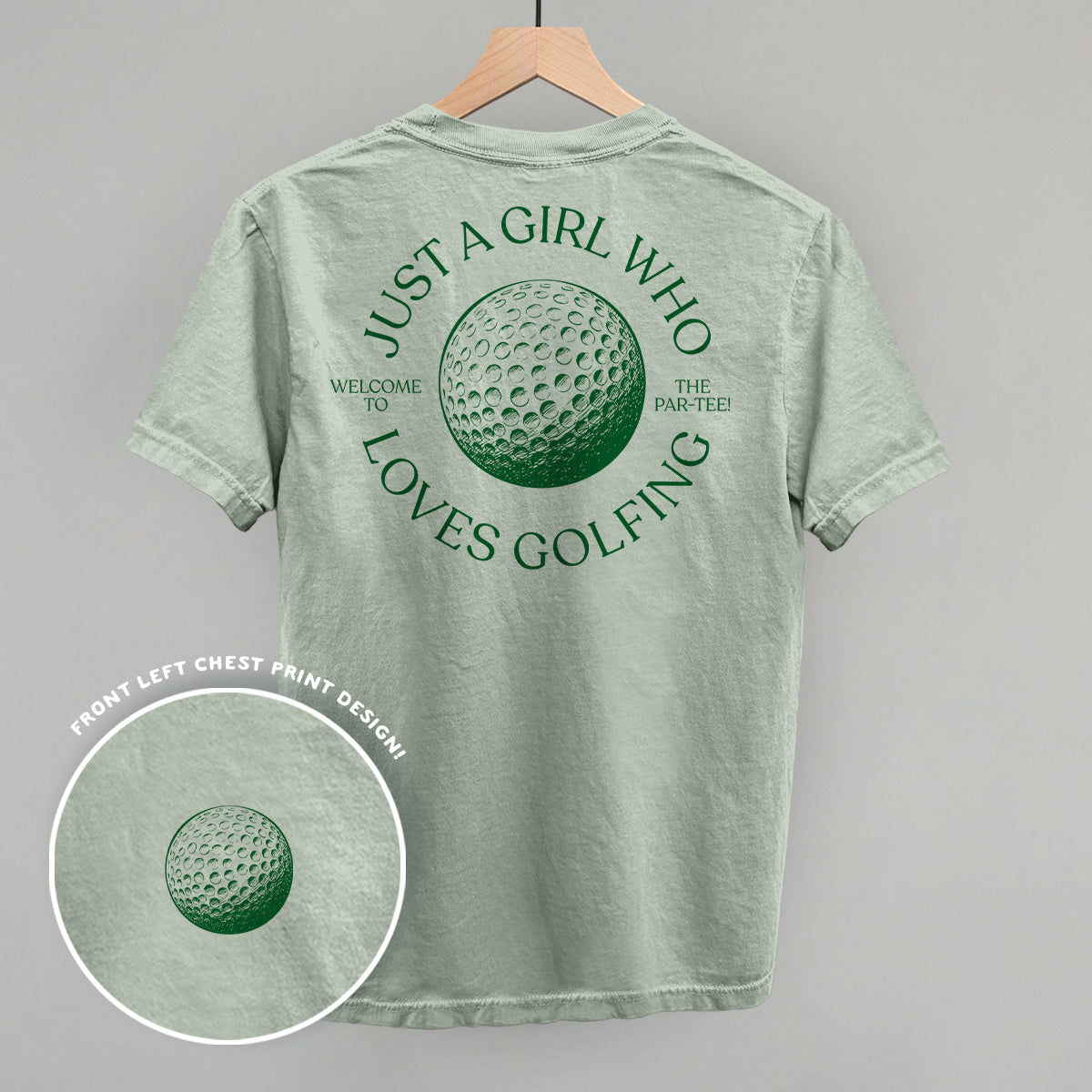 Just A Girl Who Loves Golfing (Back Print), alternate product view 3
