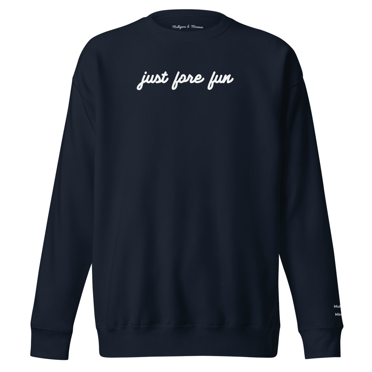 Just Fore Fun – Embroidered Golf Sweatshirt - Navy Blazer S - Club Rehab