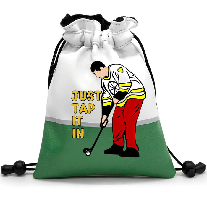 “Just Tap It In” Valuables Pouch – Happy - Inspired Golf Bag Essential - Club Rehab