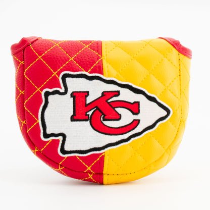 Kansas City Chiefs Quilted Headcovers – Chiefs Kingdom Collection - Mallet Putter Split - Club Rehab