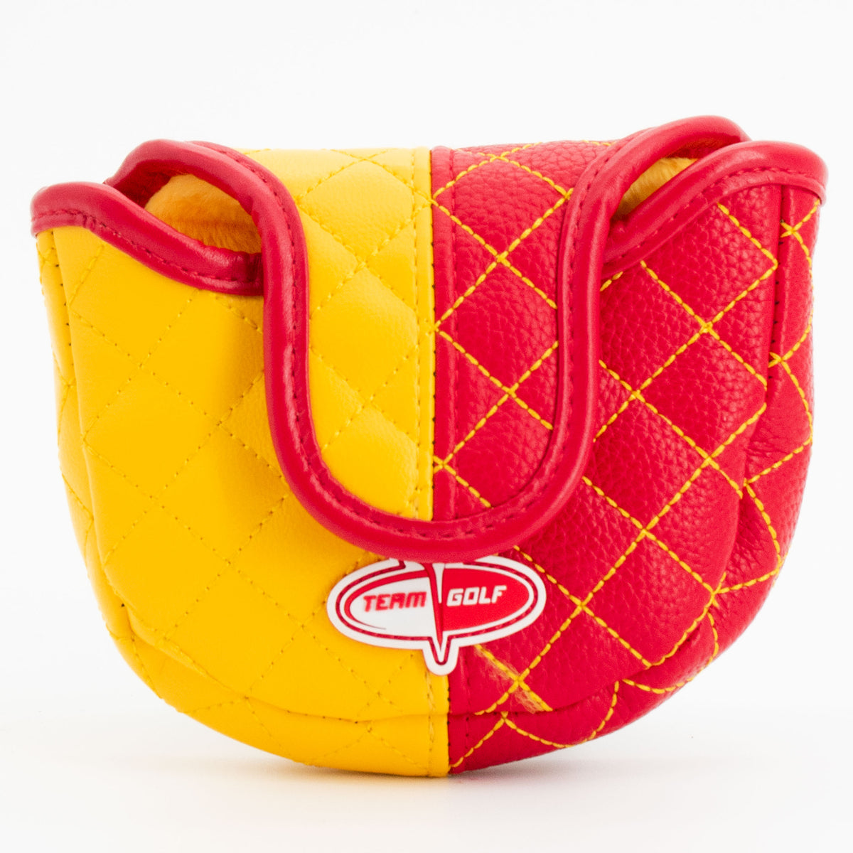 Kansas City Chiefs Split Mallet Putter quilted headcover, back view
