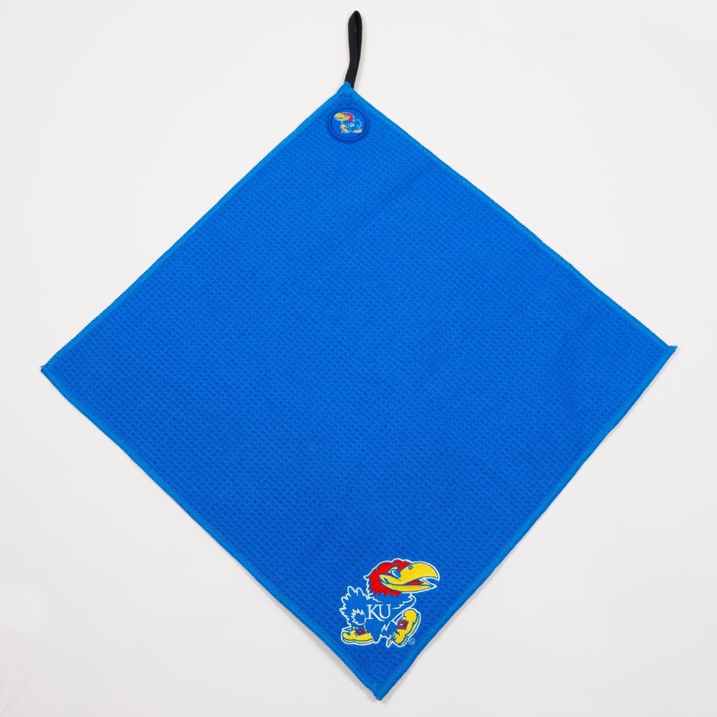 Kansas Jayhawks NCAA Magnetic Embroidered Golf Towel – 15" x 15" - Club Rehab