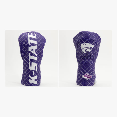 Einfarbige gesteppte Kansas State Wildcats Driver-Schlägerhaube
