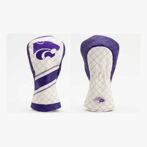 Gesteppte Fairway-Schlägerhaube mit Streifenmuster der Kansas State Wildcats