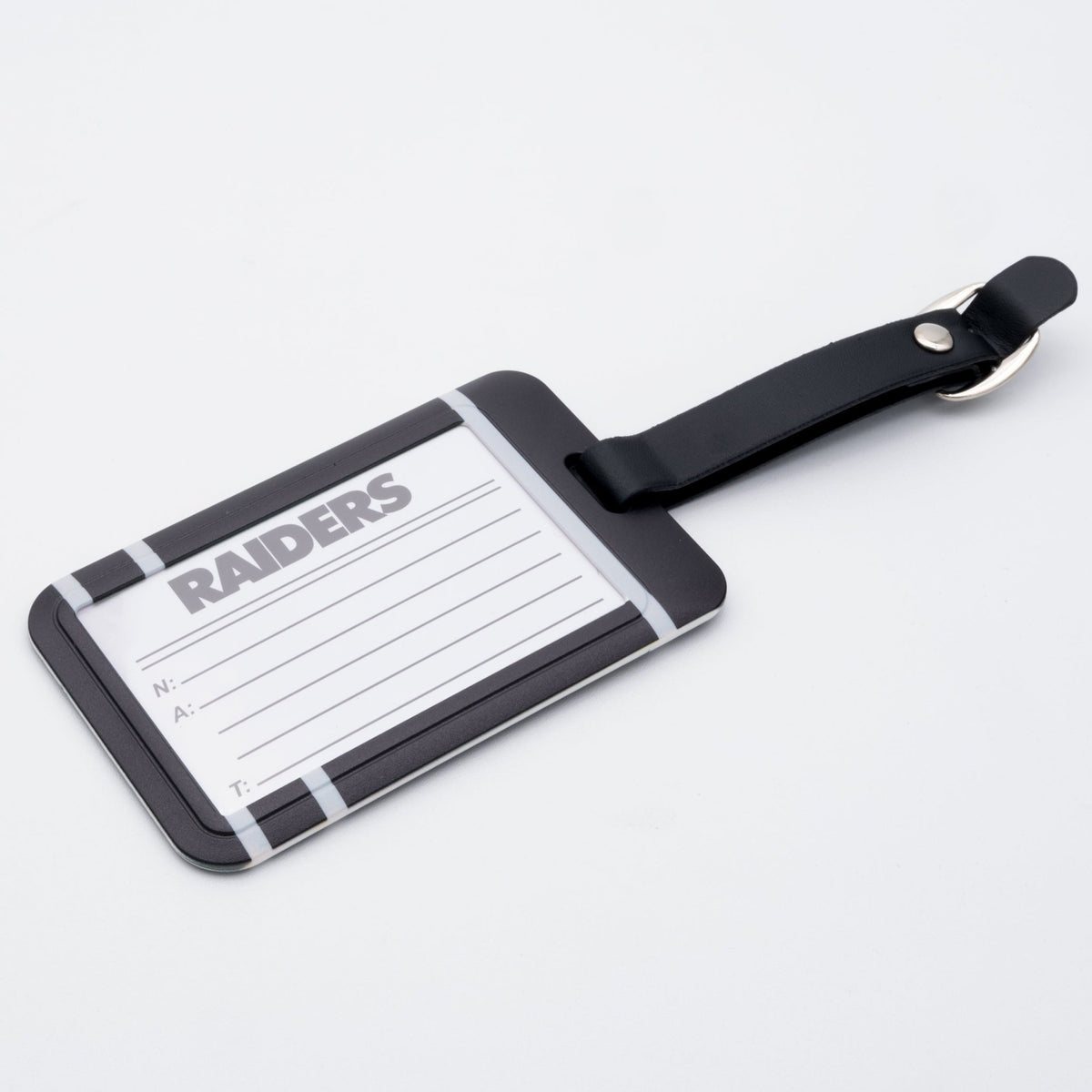 Las Vegas Raiders plastic golf bag tag by Team Golf, product photo 2