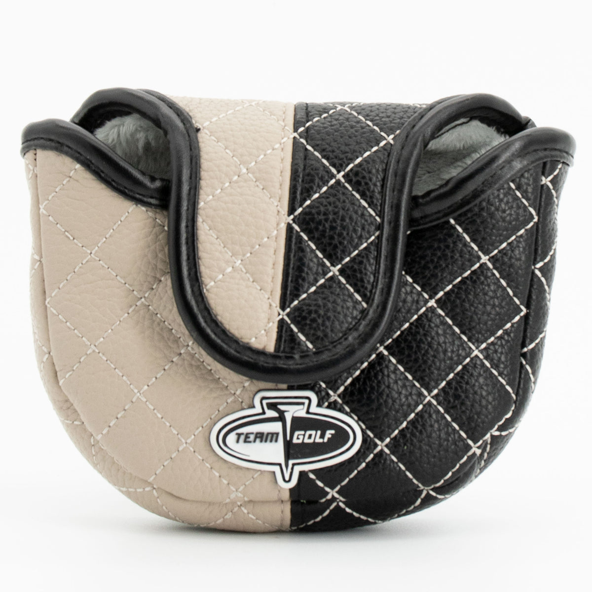Las Vegas Raiders Split Mallet Putter quilted headcover, back view