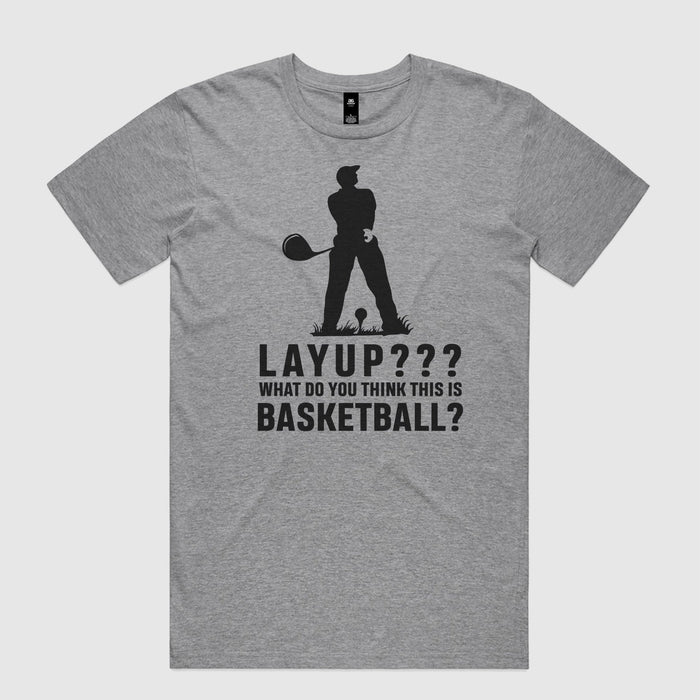 Layup? T-Shirt - Grey Small - Club Rehab