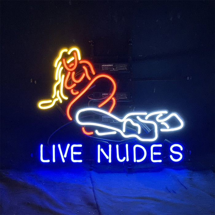 Live Nudes Girl Neon Signs Light - Club Rehab