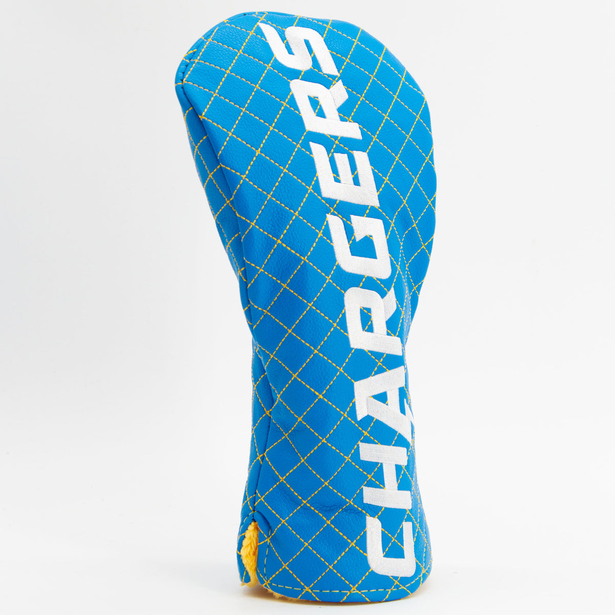 Los Angeles Chargers Solid Driver quilted headcover, angled view