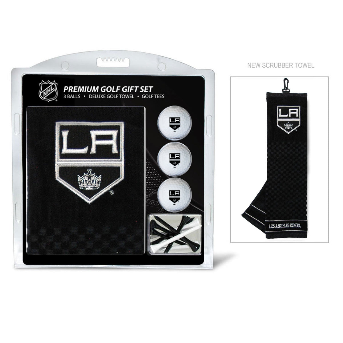 Los Angeles Kings Embroidered Towel Golf Gift Set