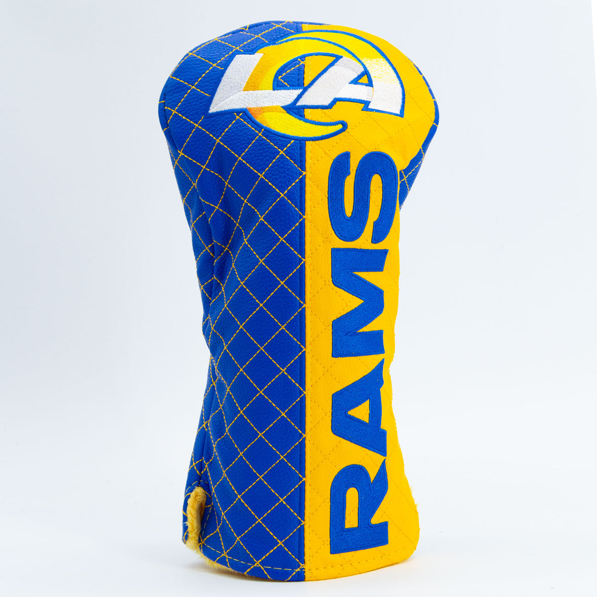 Los Angeles Rams Split Driver quilted headcover, front view