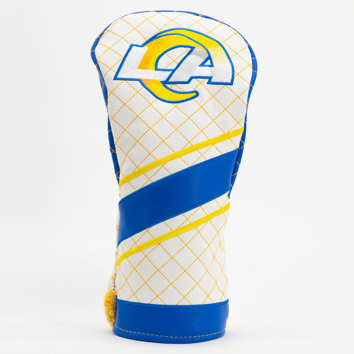 Los Angeles Rams Striped Driver quilted headcover, front view
