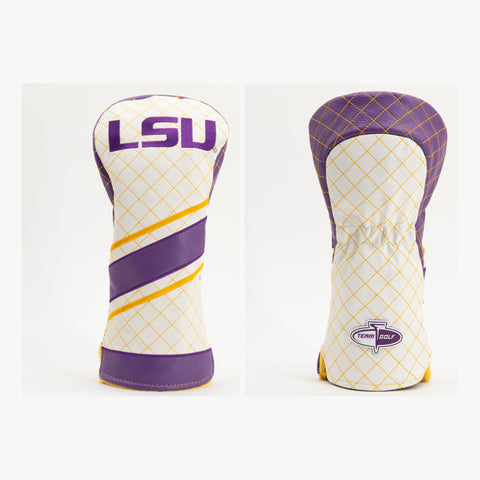 LSU Tigers Striped Quilted Driver Headcover