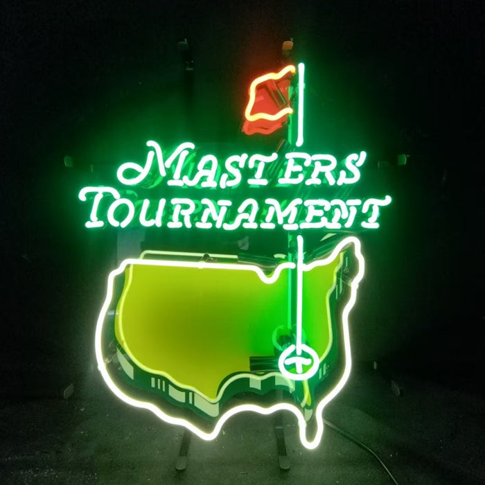 Masters Tournament Golf Logo Neon Signs Light - Club Rehab