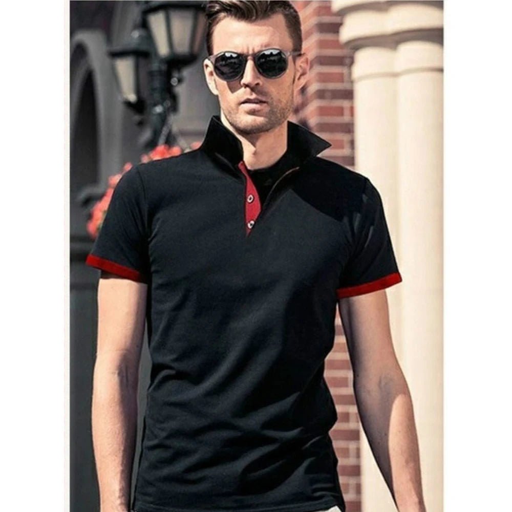 Men Polo Men Shirt Short Sleeve Polo Shirt Contrast Color Polo New Clothing Summer Streetwear Casual Fashion Men tops - Club Rehab - Polo shirtnavy orangeXSMen Polo Men Shirt Short Sleeve Polo Shirt Contrast Color Polo New Clothing Summer Streetwear Casual Fashion Men tops