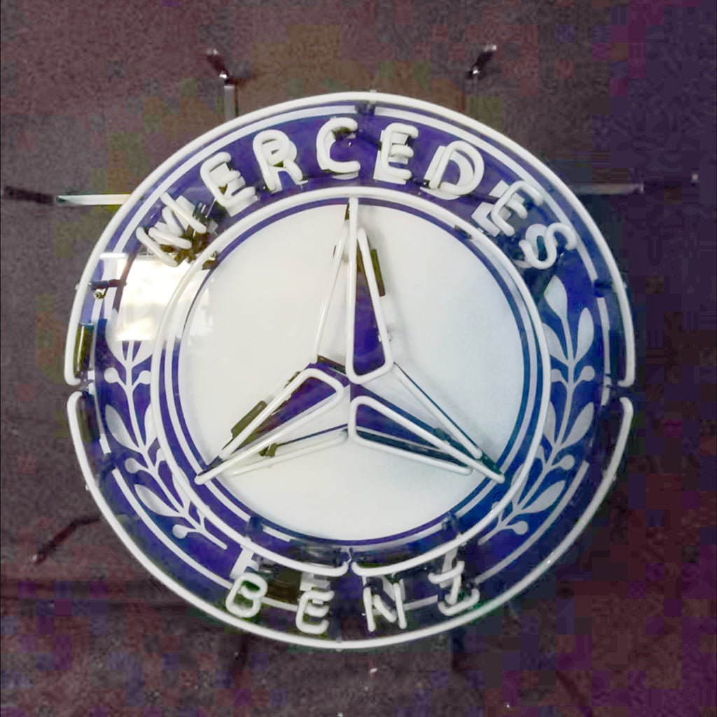 Mercedes Benz Auto Car Logo Neon Signs Light - Club Rehab