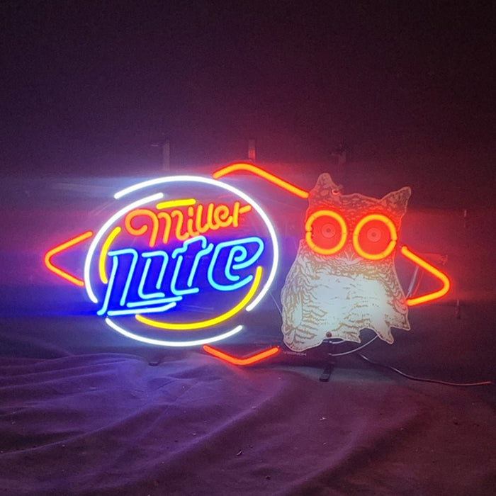 Miller Lite Hooters Neon Light Signs - Club Rehab