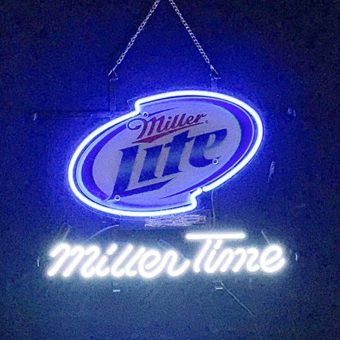 Miller Lite Miller Time Neon Light Signs - Club Rehab