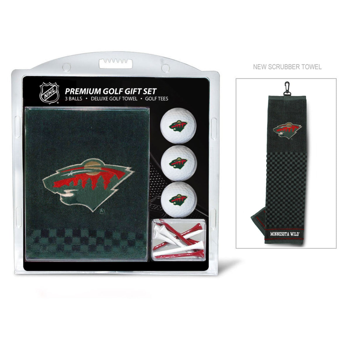 Minnesota Wild Embroidered Towel Golf Gift Set