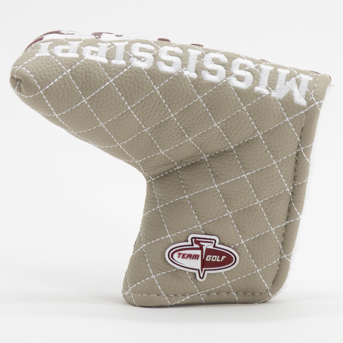 Mississippi State Bulldogs Split Quilted Blade Putter Cover, back view