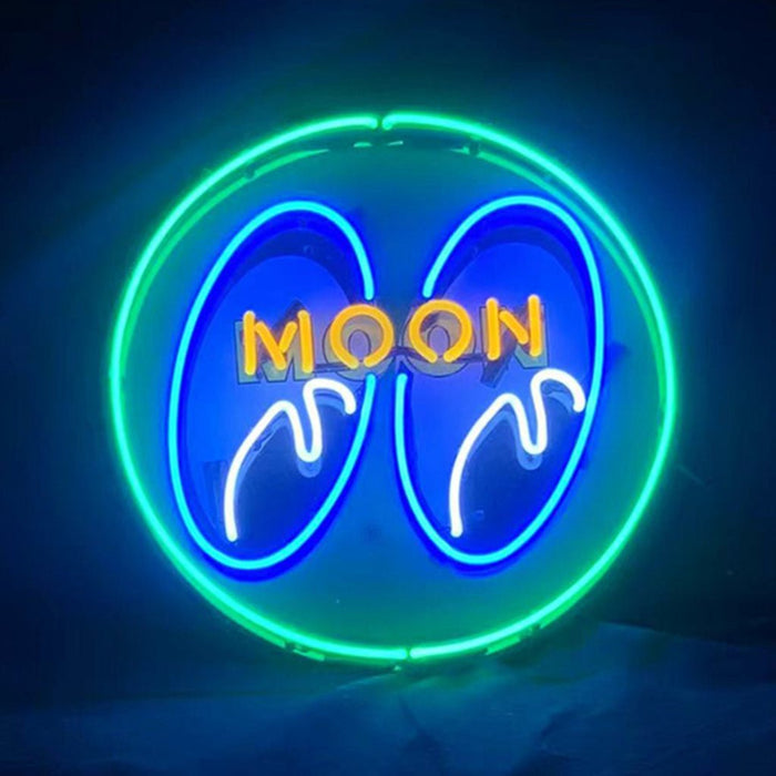 Moon Eyes Neon Signs Green - Club Rehab